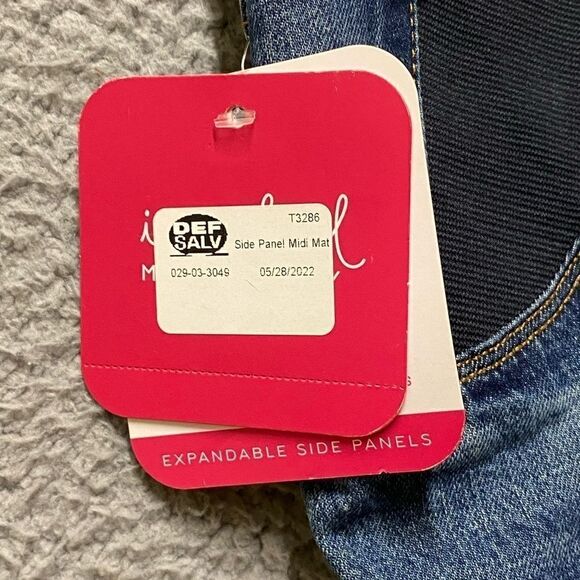 Isabel Maternity Shorts Womens Size 4 Blue Midi Jeans Denim - Picture 5 of 12